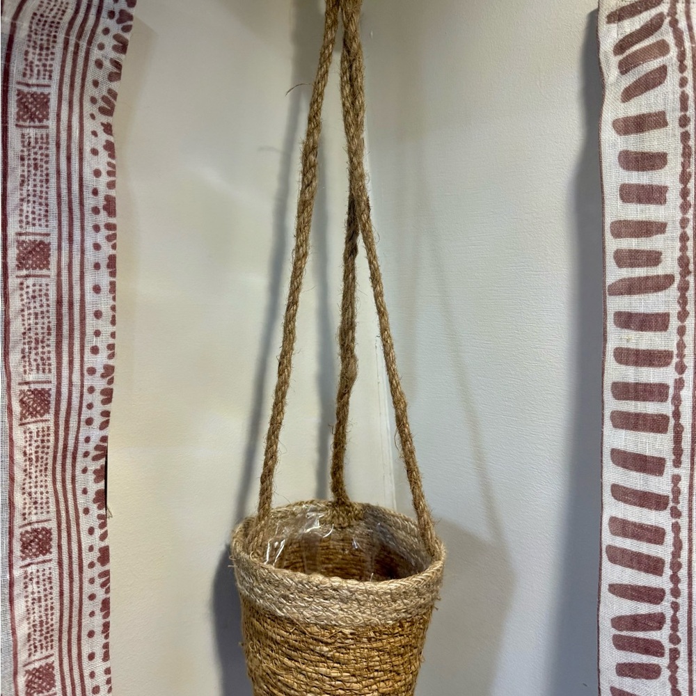 Handwoven Natural Hanging Basket